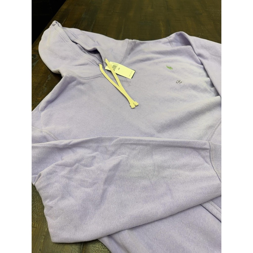 Polo Ralph Lauren Hoodie Mens Big 2X Purple Fleece Pullover Kangaroo Pocket Logo
